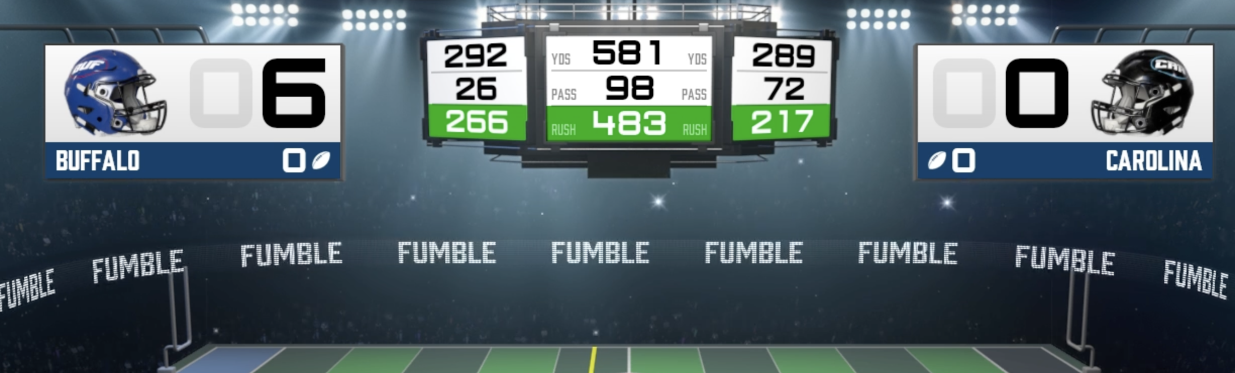 virtual football game screenshot